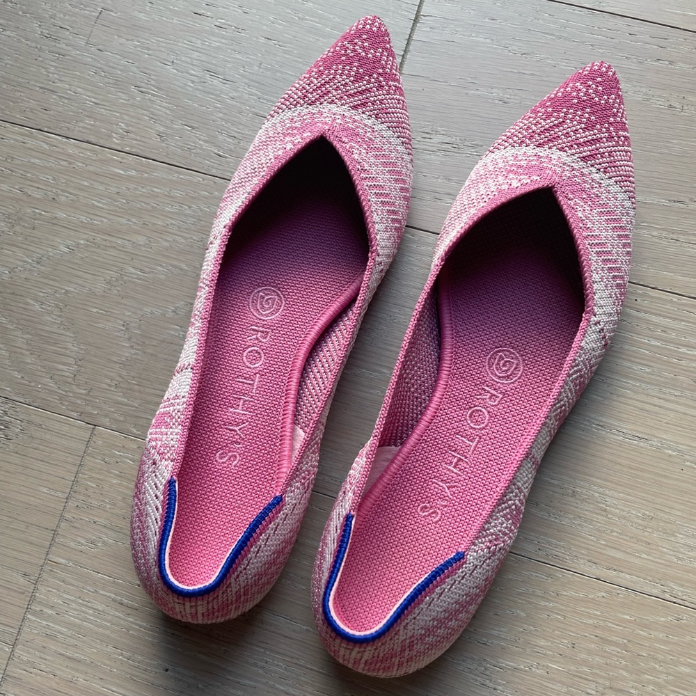 Pink limited edition Rothy’s